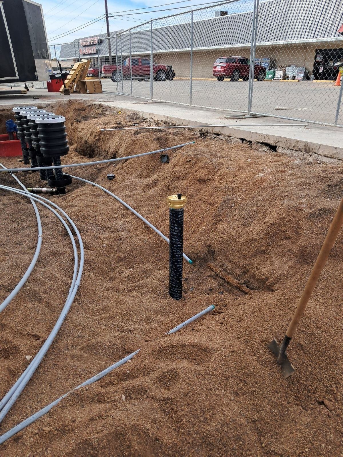 Fuel dispenser containment sumps and underground conduit at a gas station